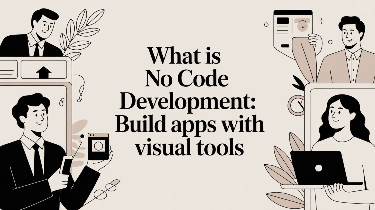 what is no code development: Build apps with visual tools