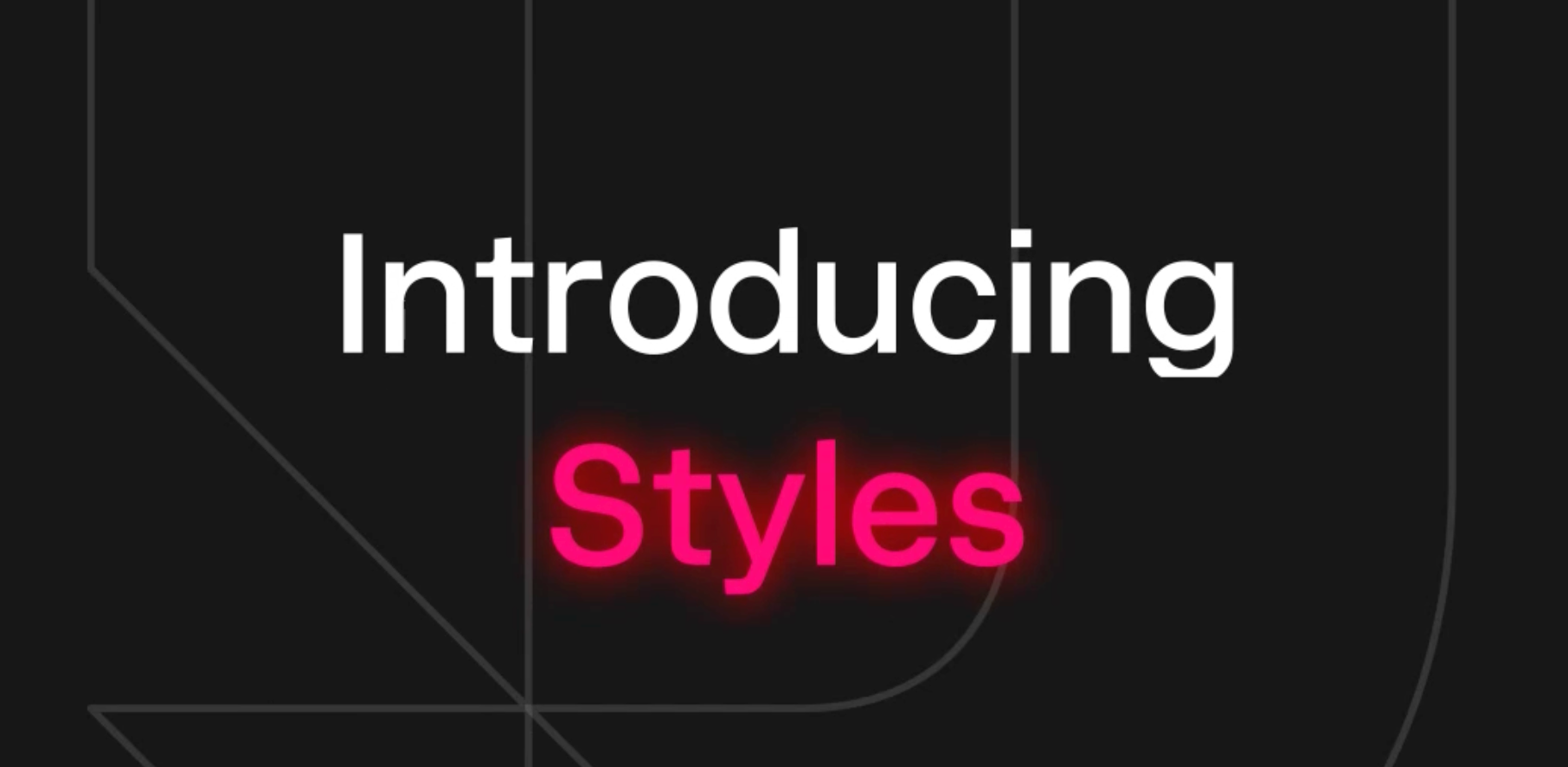 Official 'Introducing Styles' announcement graphic from Udio's own blog